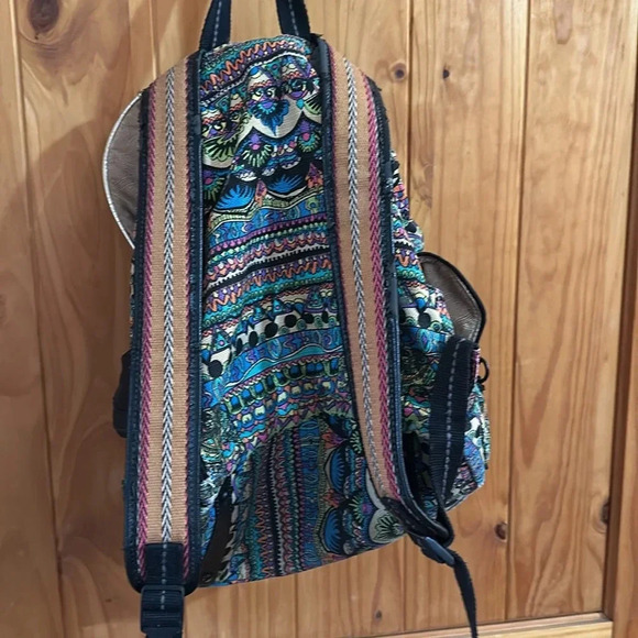 Sakroots multicolor flap backpack side pockets - Picture 5 of 9